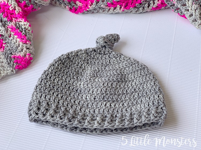 Top Knot Baby Hat
