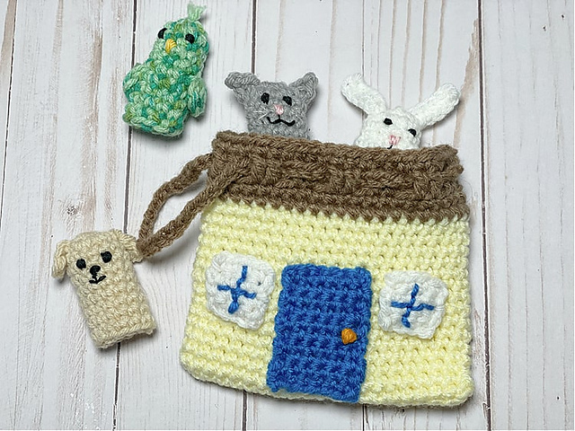 Pets Finger Puppet Playset
