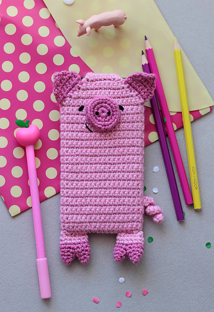 Pig iPhone 5, 6, 7 and Samsung Galaxy case/cozy