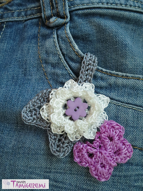 Keyholder flower & butterfly