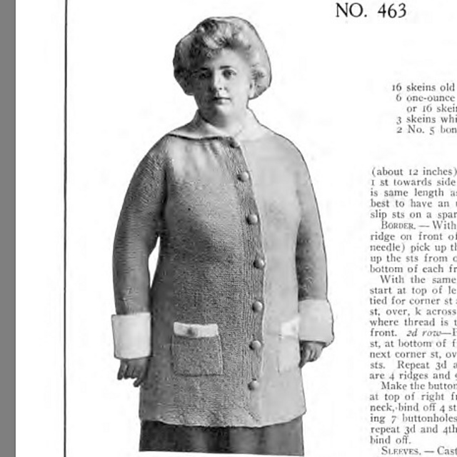 No. 463 A Sweater for A Full Figure