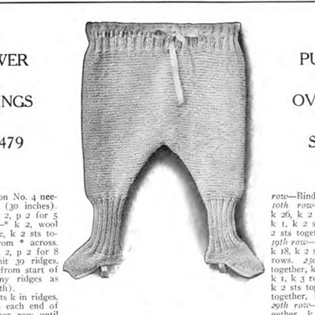 No. 479 A Pretty. Any Set Drawer Leggings