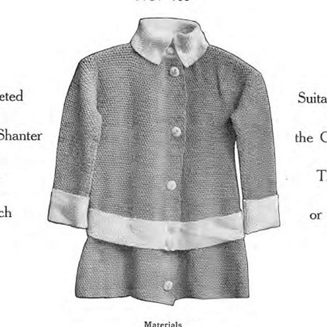 No. 483 Child’s Sweater Coat