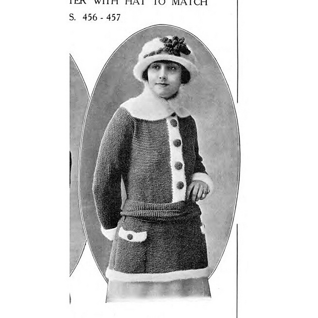 No. 456 Knitted Sweater with Sash