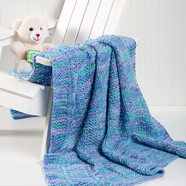 Slipped Stitch Baby Blanket