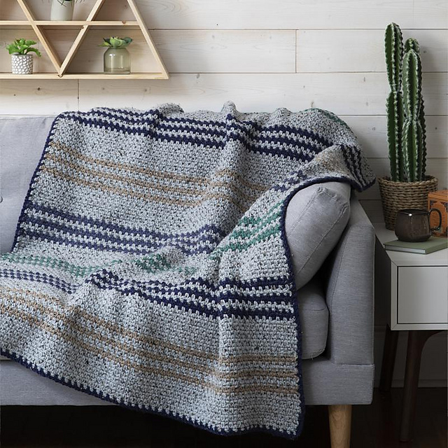 Mossy Stripes Throw
