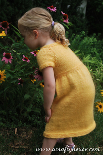 Little Girl Top Down Raglan Dress