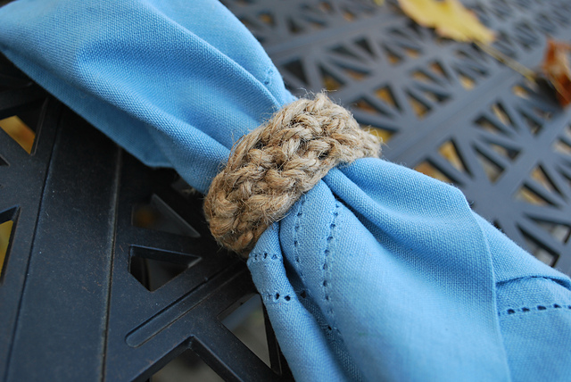 Easy Crocheted Napkin Rings