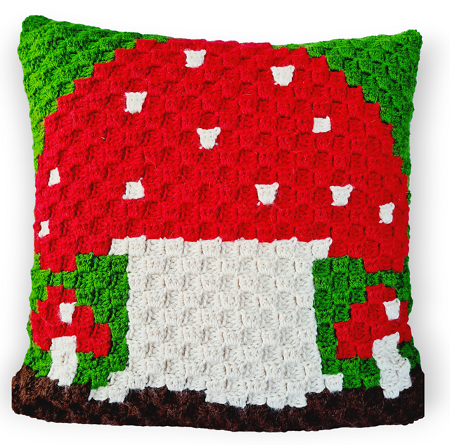 Cottagegore Mushroom Pillow