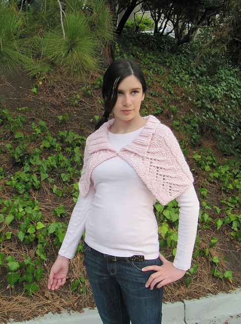 Rosaura cowl-capelet