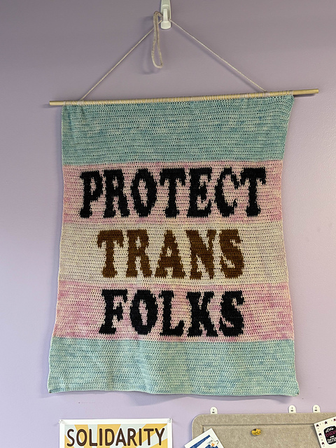 Protect Trans Folks Tapestry