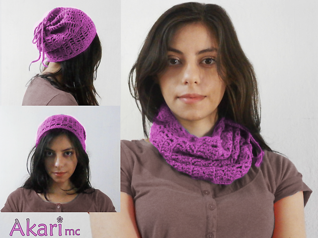 2 in 1 cowl and beanie _ L07