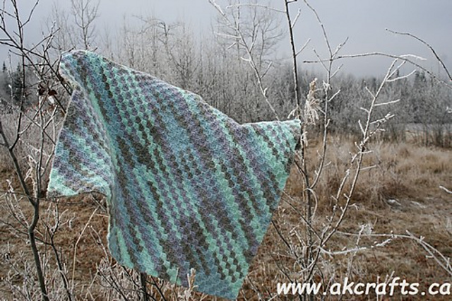 Winterday Corner to Corner Afghan