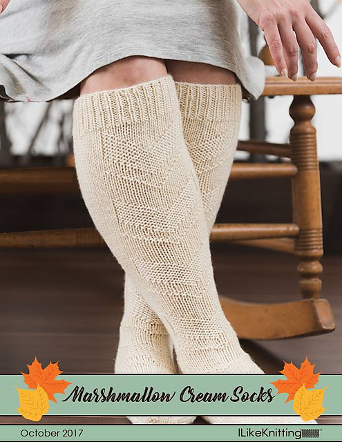 Marshmallow Cream Socks