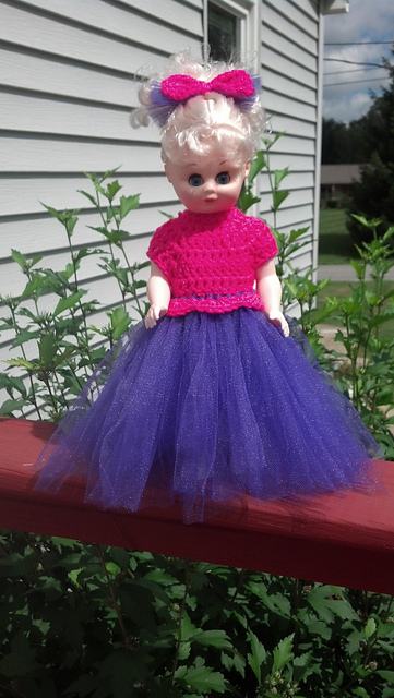 Tulle Dress for 12" doll