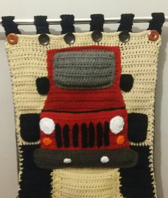 Ravelry Jeep Organizer pattern by Michelle Moore