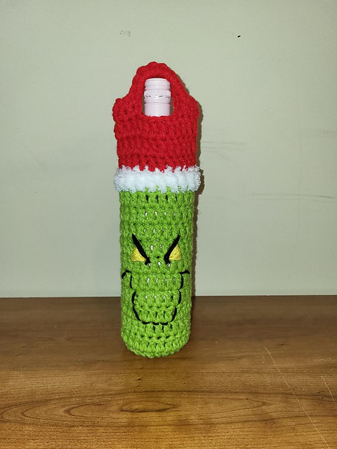 Grinch Wine Gift Bag