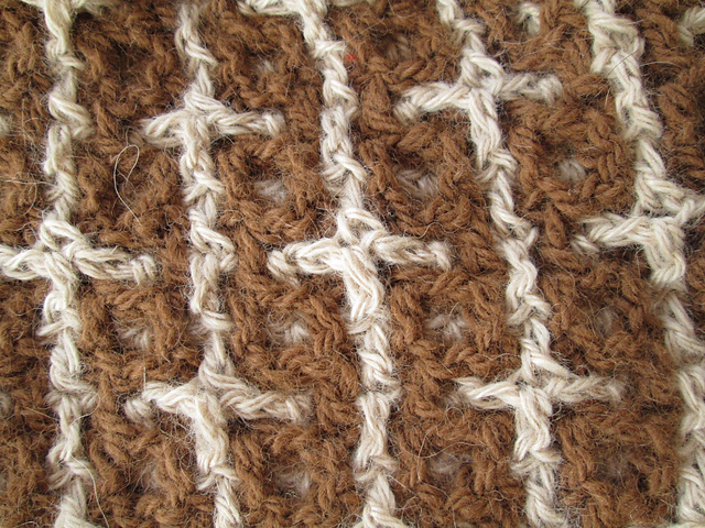 Diagonal Rosebuds/Chain-Link Fence