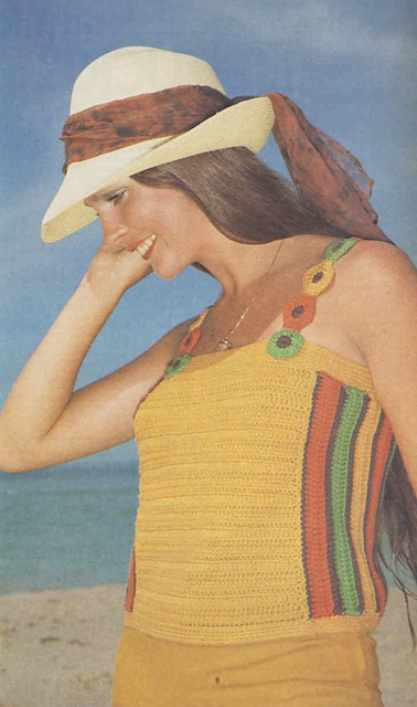 Snazzy sun-top to crochet