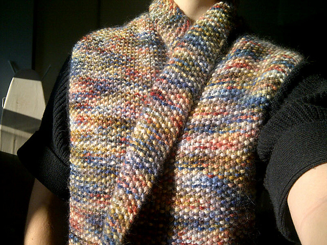 Simple Seed Stitch Scarf 