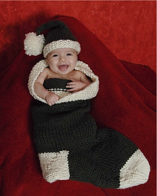 "Dear Santa" Stocking Cocoon & Hat