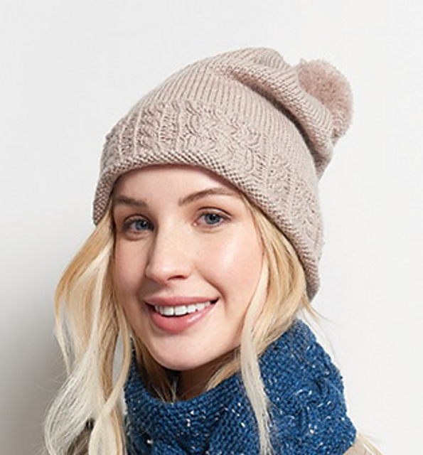 #1 Cable Brim Beanie