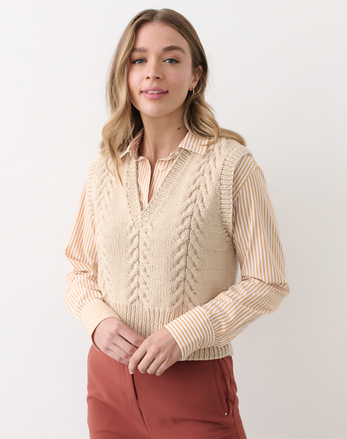 Drover Cabled Vest