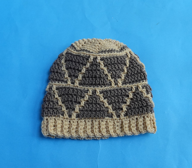 mosaic beanie hat