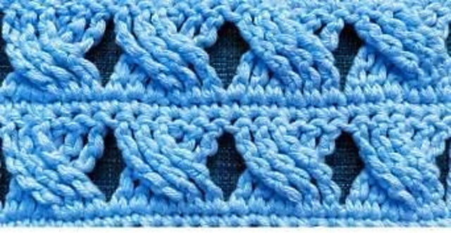 quadruple cable stitch