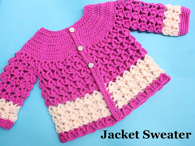Crochet Baby Coat/Cardigan Sweater