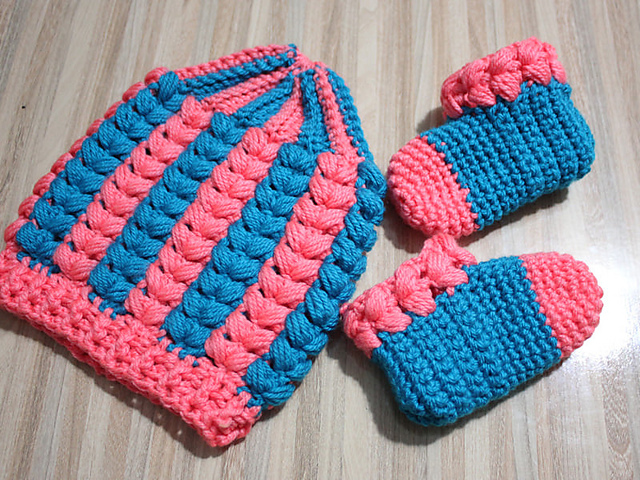 puff stitch socks slipper