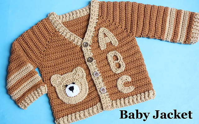 Applique Letters Cardigan Jacket