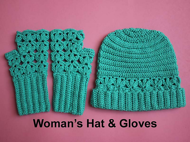 Woman's Hat & Gloves