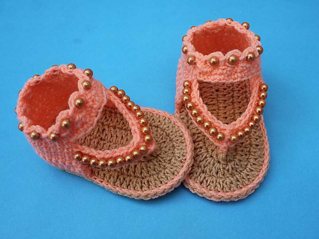 Baby Pearl Flap Sandals