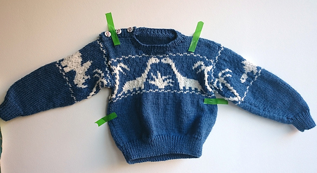 Dinosaur knitting chart