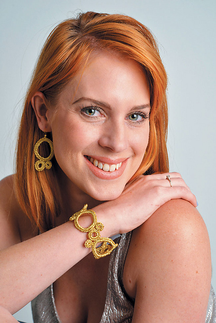 Circular Bracelet and Earring Set