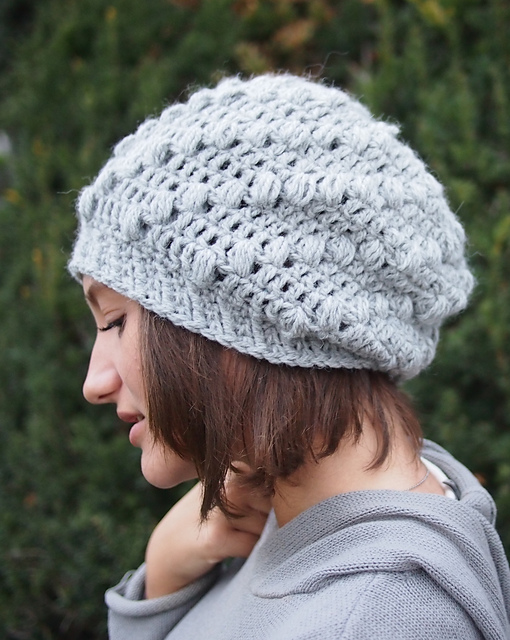 Spiral slouchy hat