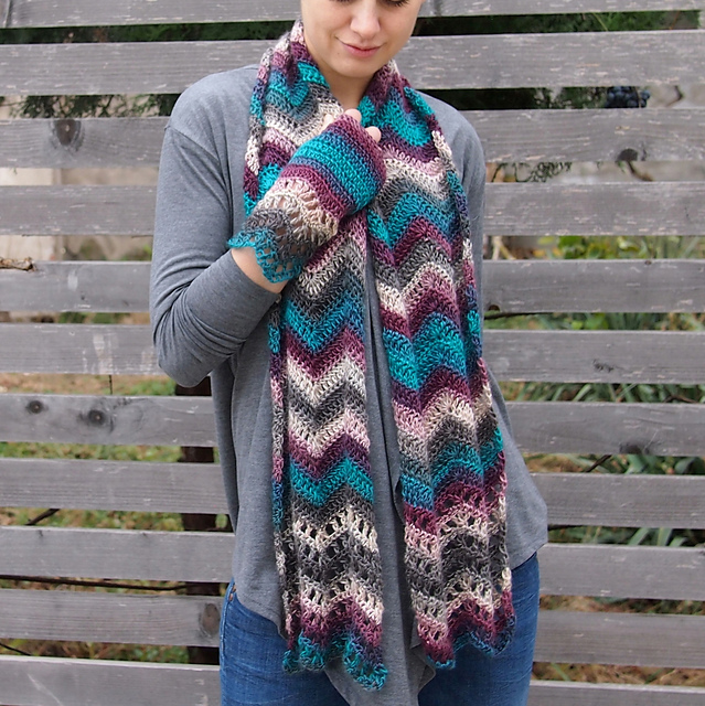Everyday chevron scarf