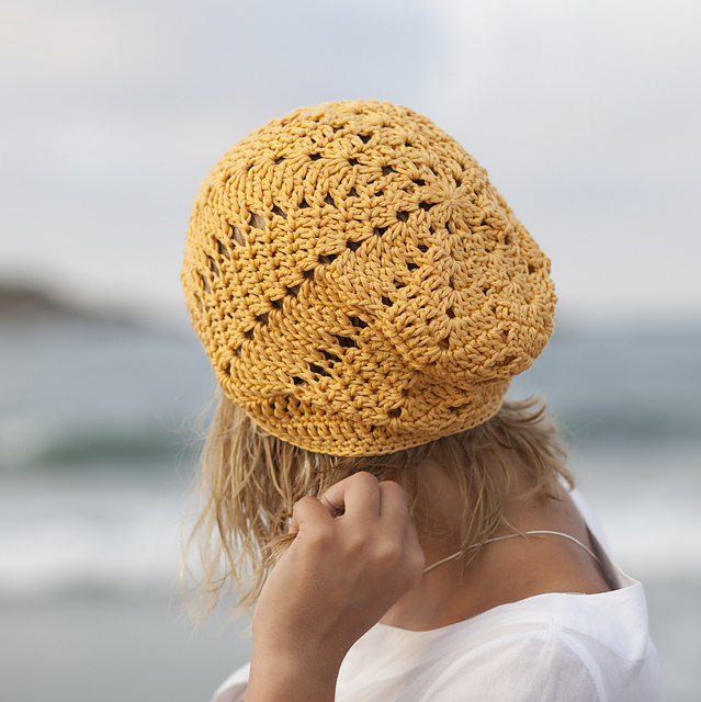 Chevron zig zag slouchy hat beret