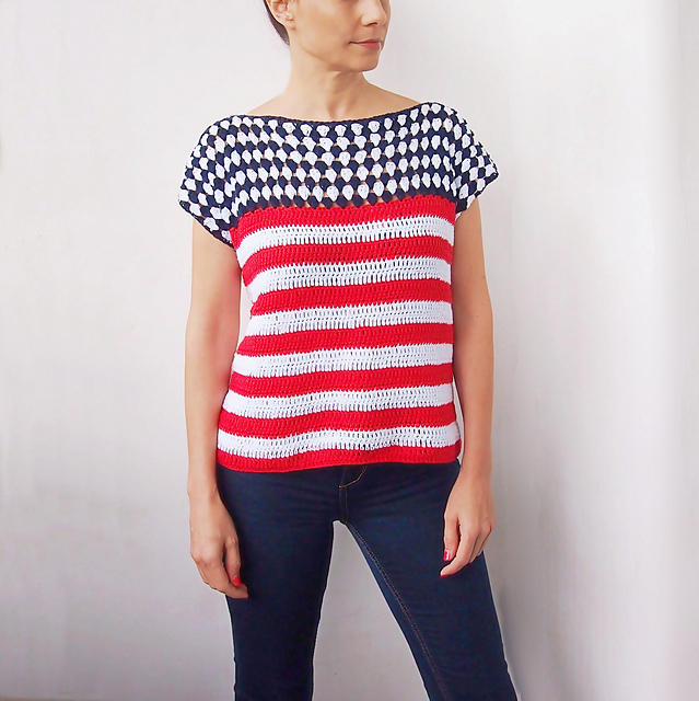 American flag sweater