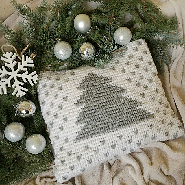 Pine tree pillow