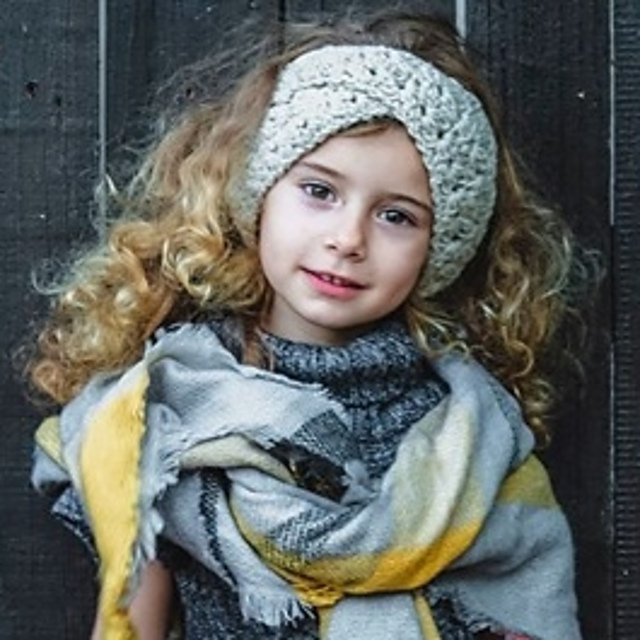 Lace turban headband