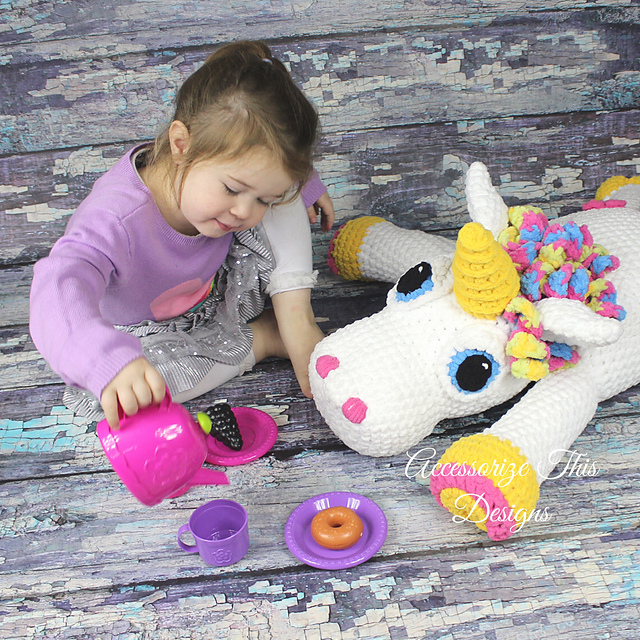 "Abigail" the Unicorn Pillow Buddy