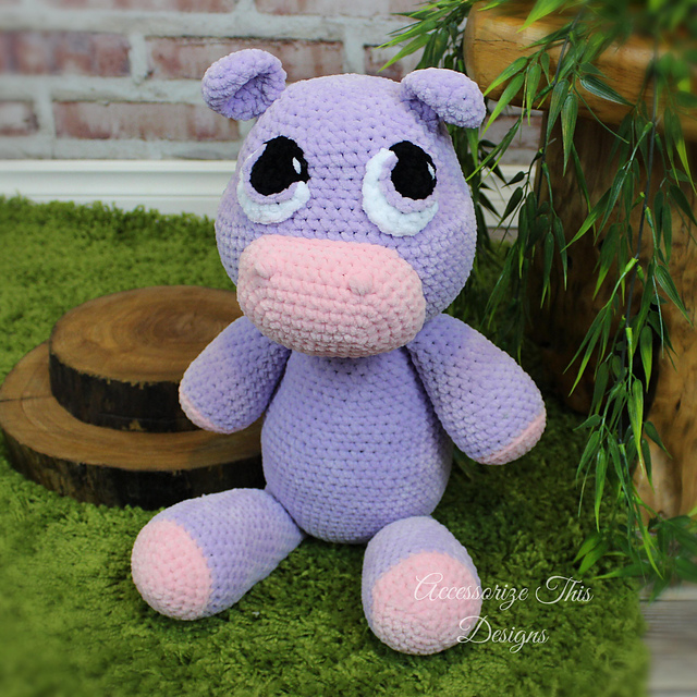 "Henrietta" the Hippo Cuddle Buddy