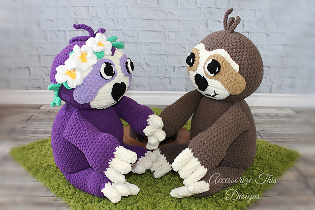 "Speedy" the Sloth Pillow Buddy