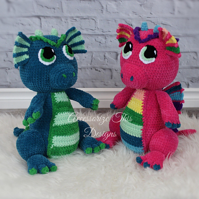 "Dazzle" the Dragon Cuddle Buddy