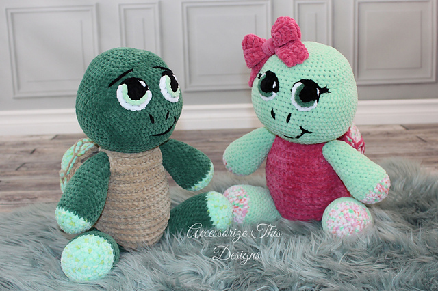Ravelry: "Sheldon & "Shelley" the Turtle Cuddle Buddies pattern by ...