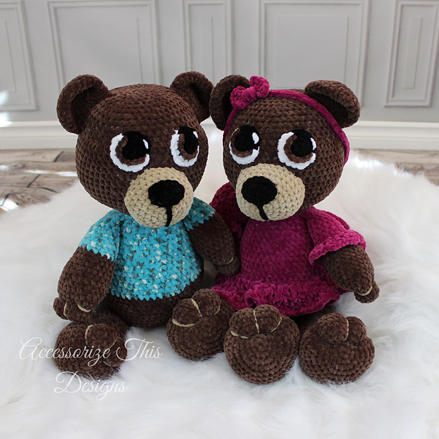 Mama and Papa Bear Cuddle Buddies