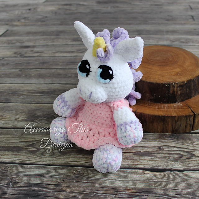 "Glitter" the Unicorn Lil' Cuddle Buddy
