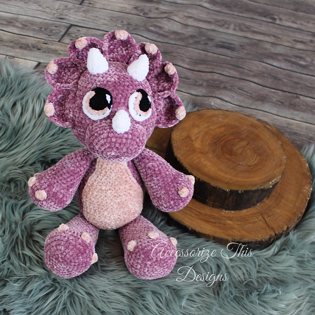"Cera" the Dinosaur Cuddle Buddy